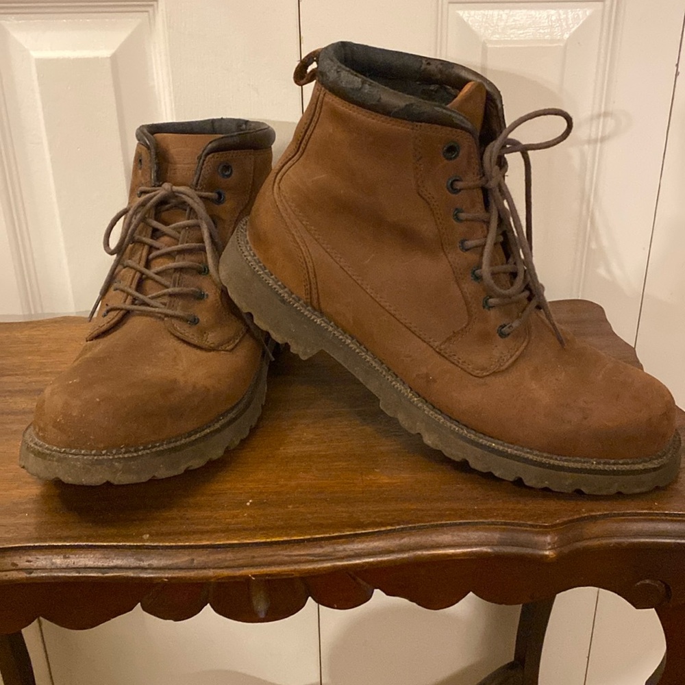 Rockport Men’s Waterproof Hiking Boots Work shoes Size 11W Leather Upper